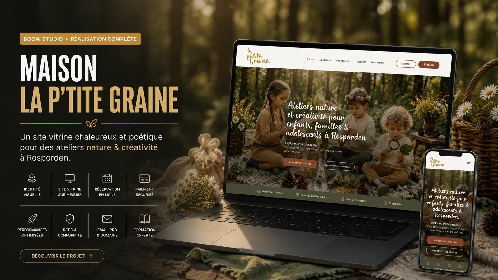 La P'tite Graine — ateliers nature en Bretagne