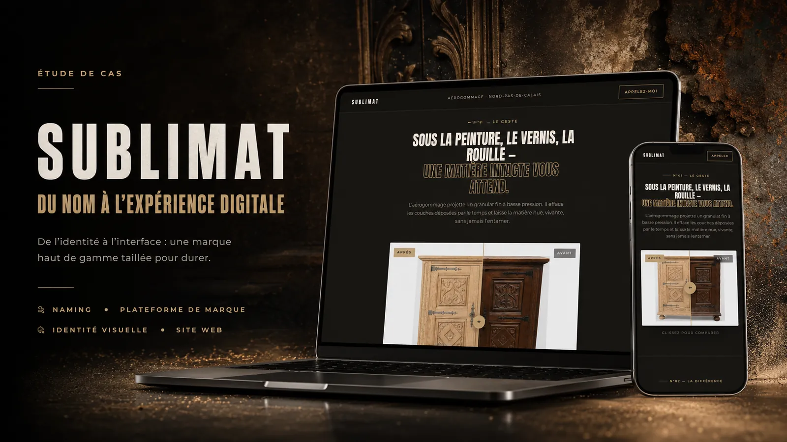 Sublimat — aérogommage artisanal dans le Nord